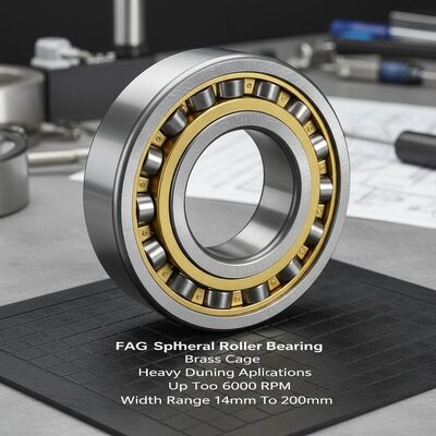 FAG Sferische Rollager met Messing Kooi en Zelfrichtend Kenmerk voor Zware Toepassingen tot 6000 RPM en Breedtebereik 14mm tot 200mm